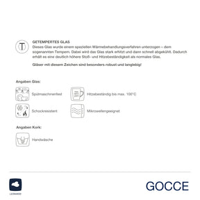 Espressoset GOCCE 6-teilig