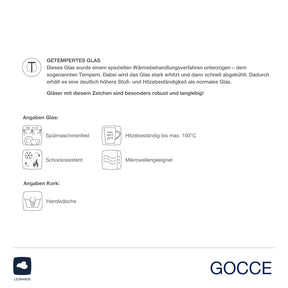 Latte Macchiato Set GOCCE 6-teilig