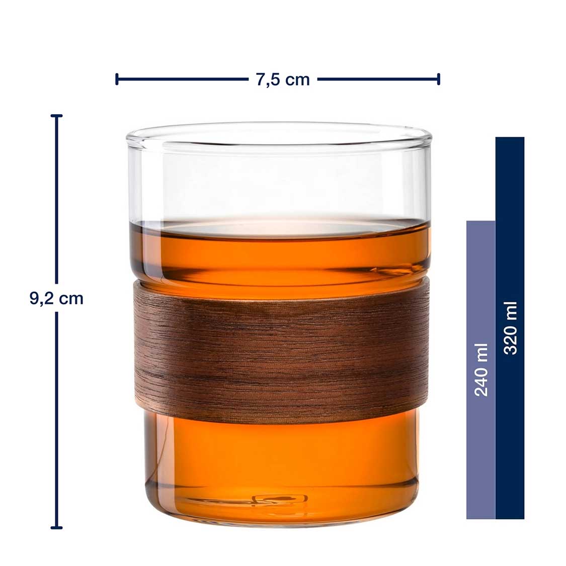 Becher NOVO LEGNO 320 ml 2er Set