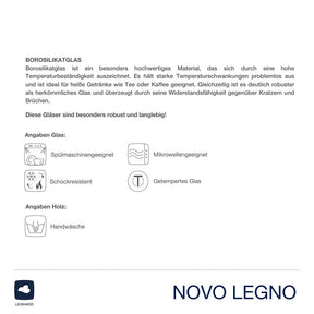 Becher NOVO LEGNO 320 ml 2er Set