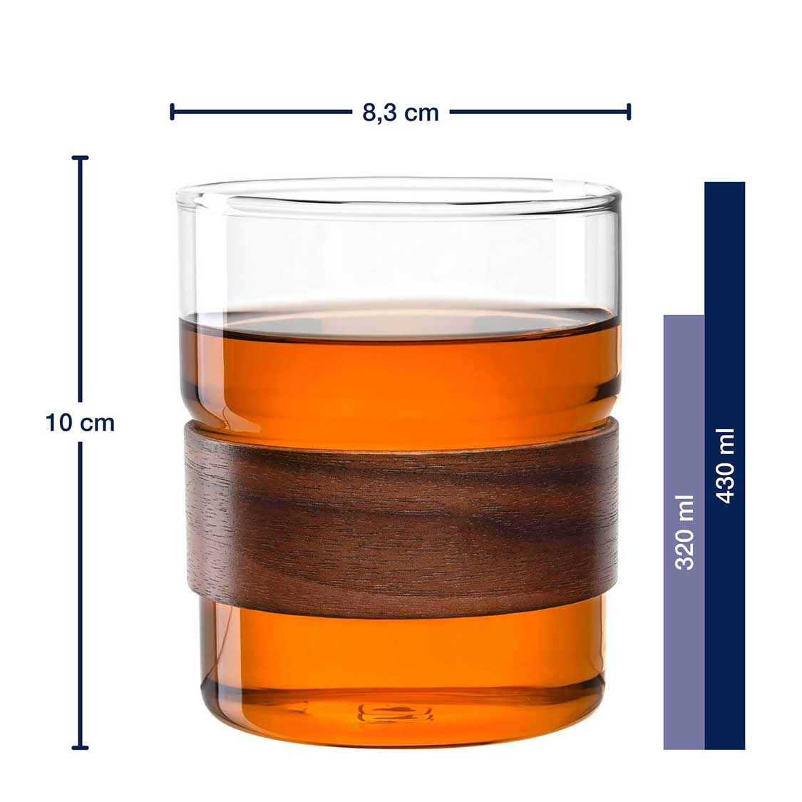 Becher NOVO LEGNO 430 ml 2er Set