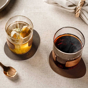 Untersetzer GOCCE braun/beige  4er-Set