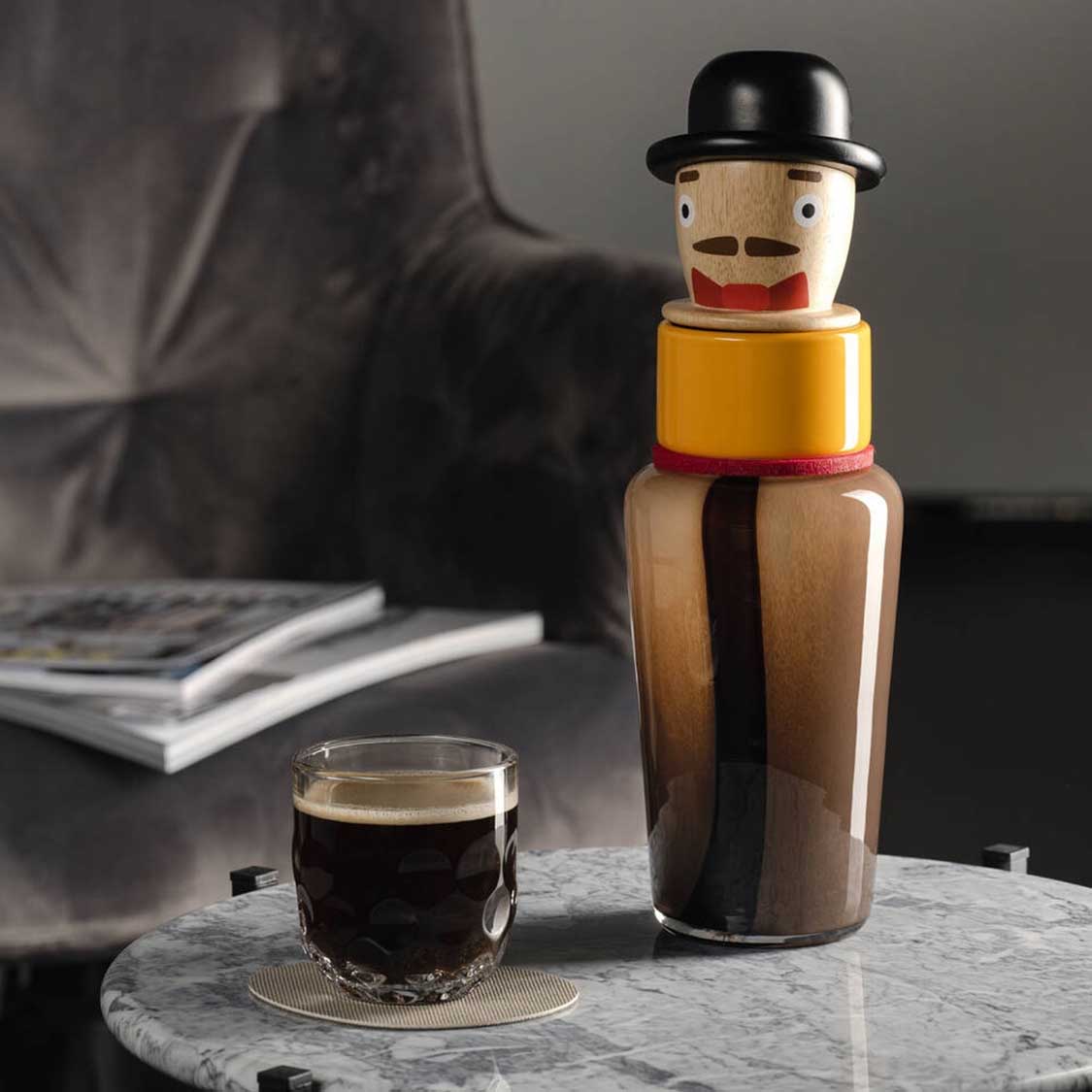 Untersetzer GOCCE braun/beige  4er-Set