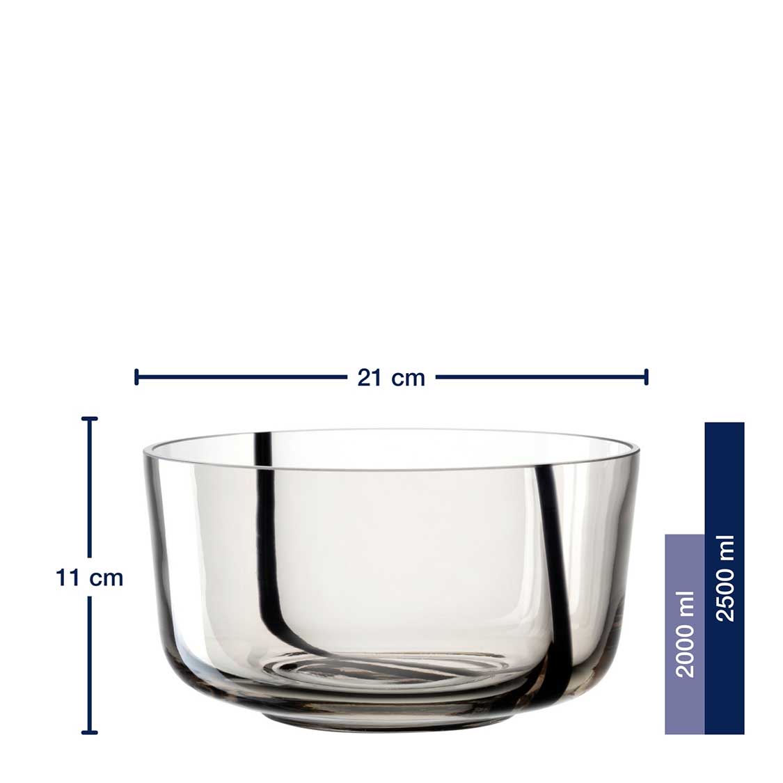 Schale ALVEO 21 cm taupe