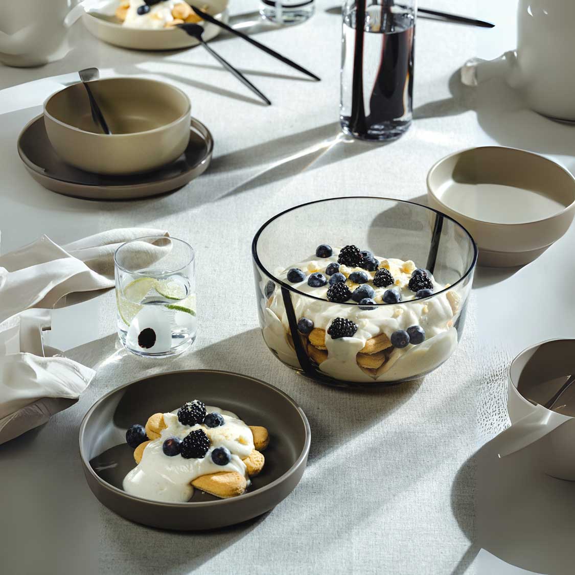 Schale ALVEO 21 cm taupe