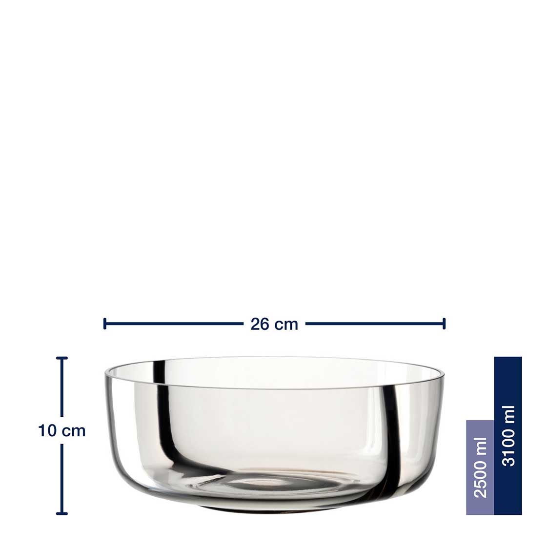 Schale ALVEO 26 cm taupe