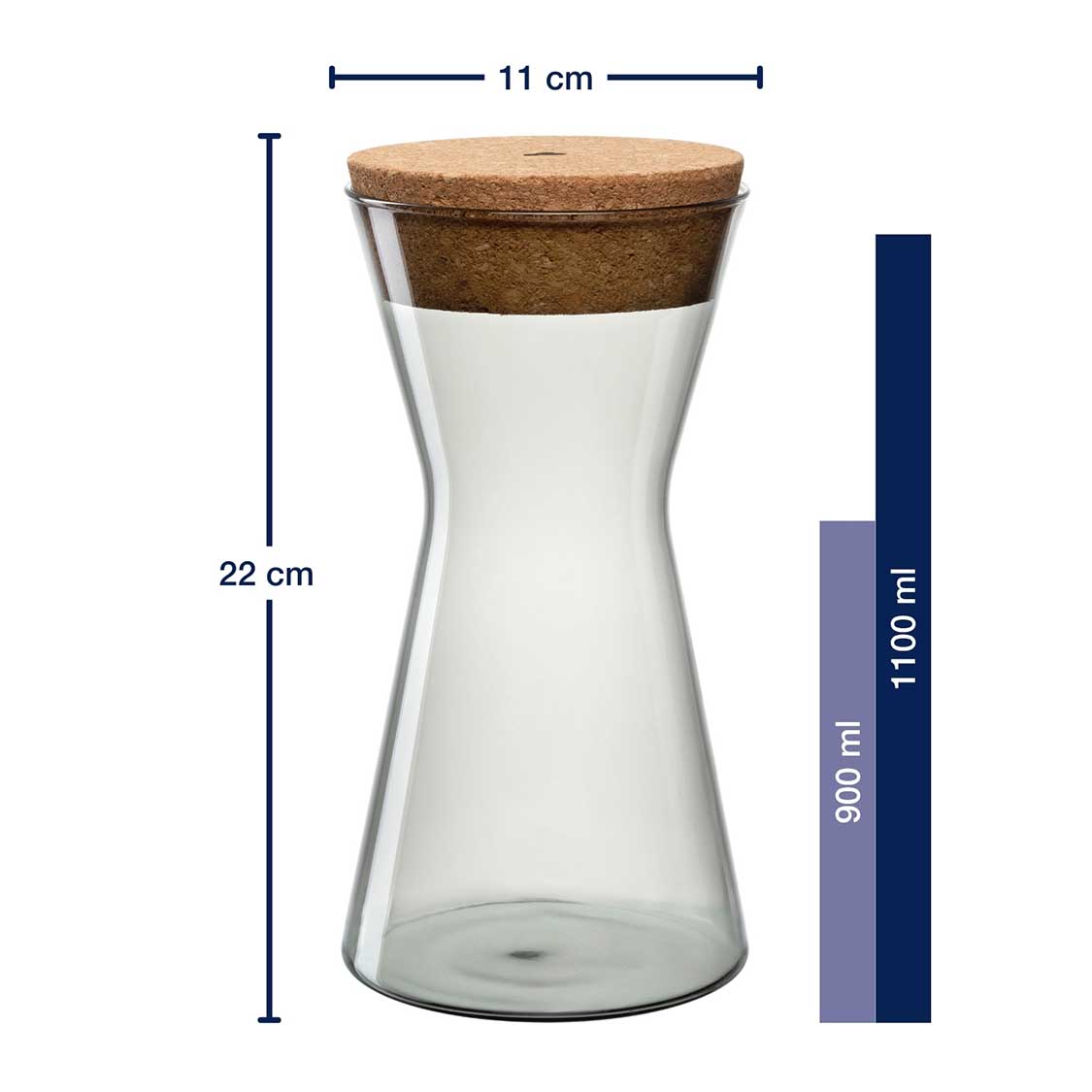 Dose FORMA X 22 cm grau