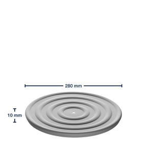 Silikondeckel CUCINA 28 cm grau