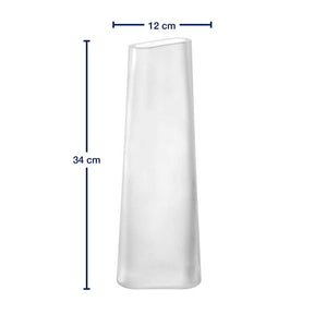 Vase TURNO 34 cm satiniert