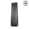Vase TURNO 42 cm grau satiniert