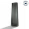 Vase TURNO 42 cm grau satiniert