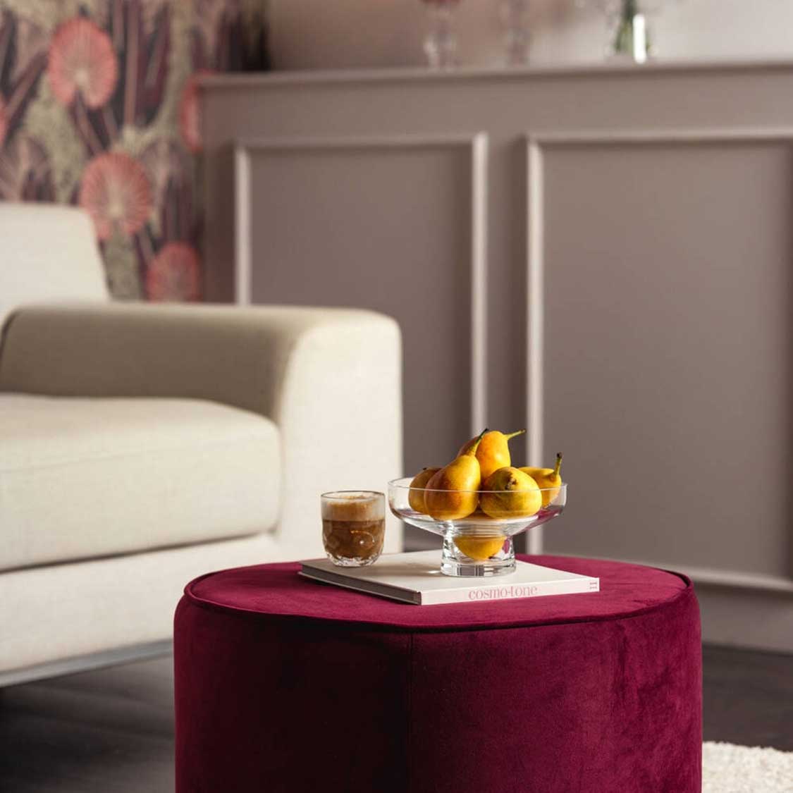 Vase RIVA mit Aufsatz 17 cm weiß