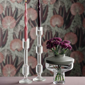 Vase RIVA mit Aufsatz 22 cm grau