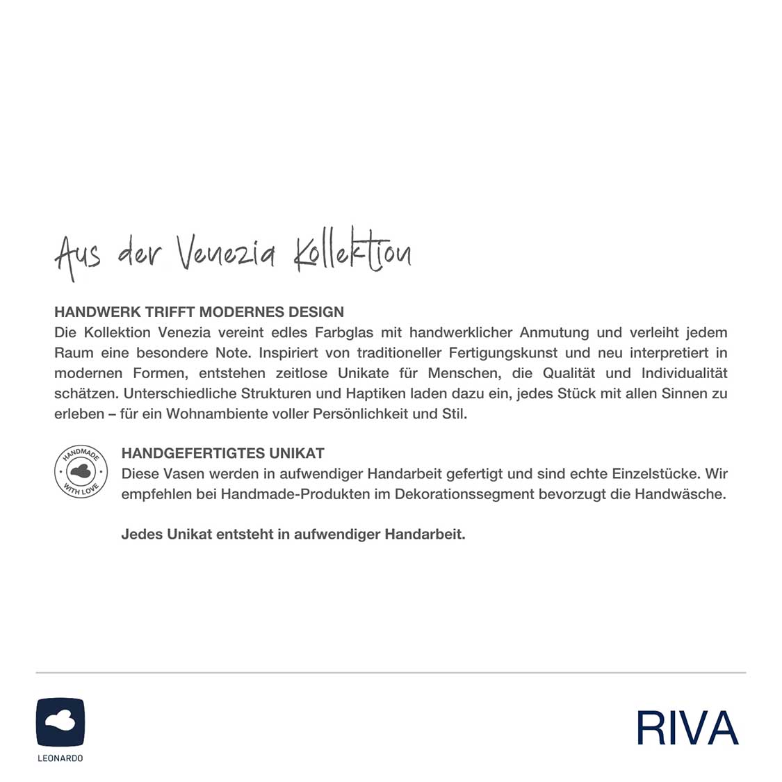 Vase RIVA mit Aufsatz 22 cm grau