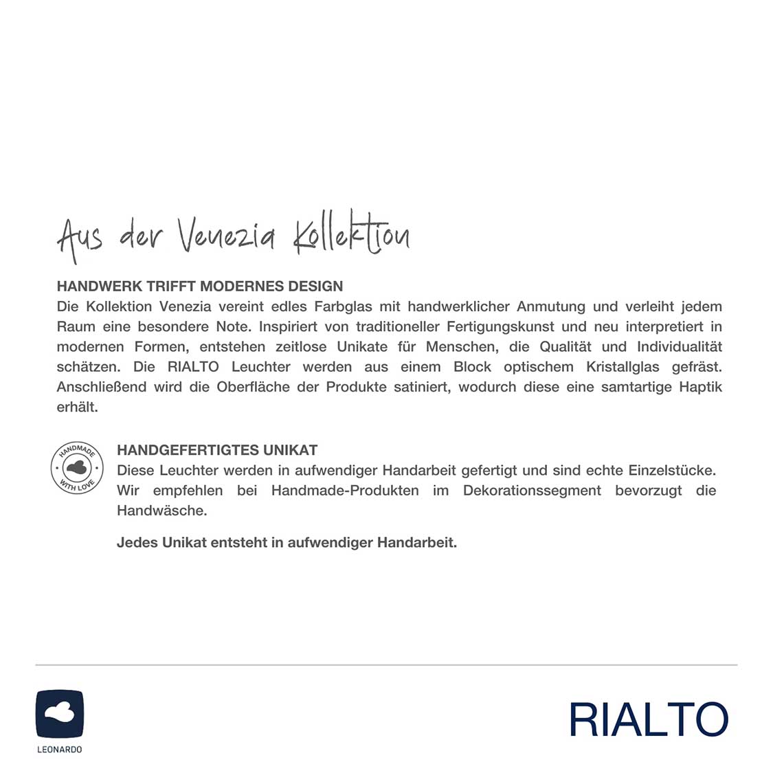 Leuchter RIALTO 40 cm satiniert