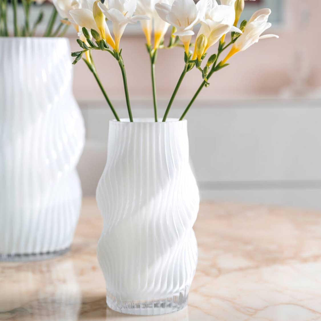 Vase VERDI 19 cm weiß