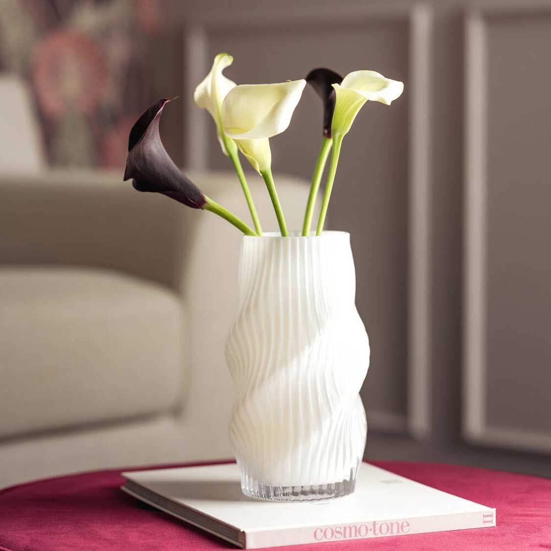 Vase VERDI 23 cm weiß