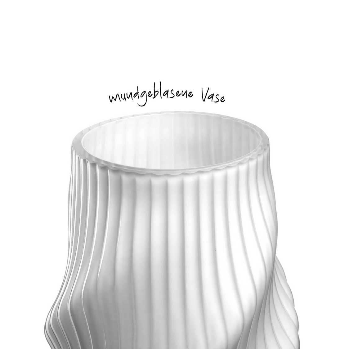 Vase VERDI 23 cm weiß