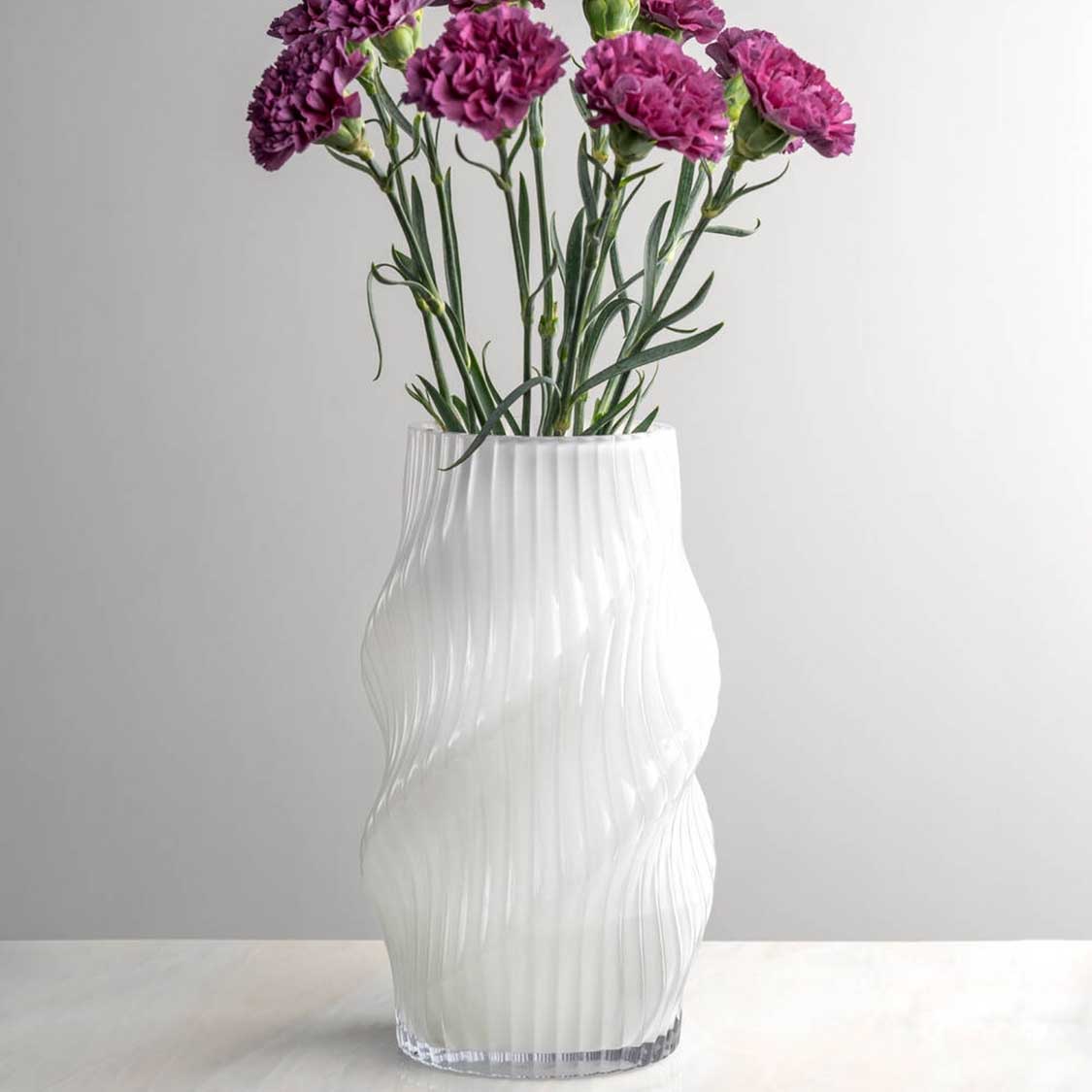 Vase VERDI 23 cm weiß