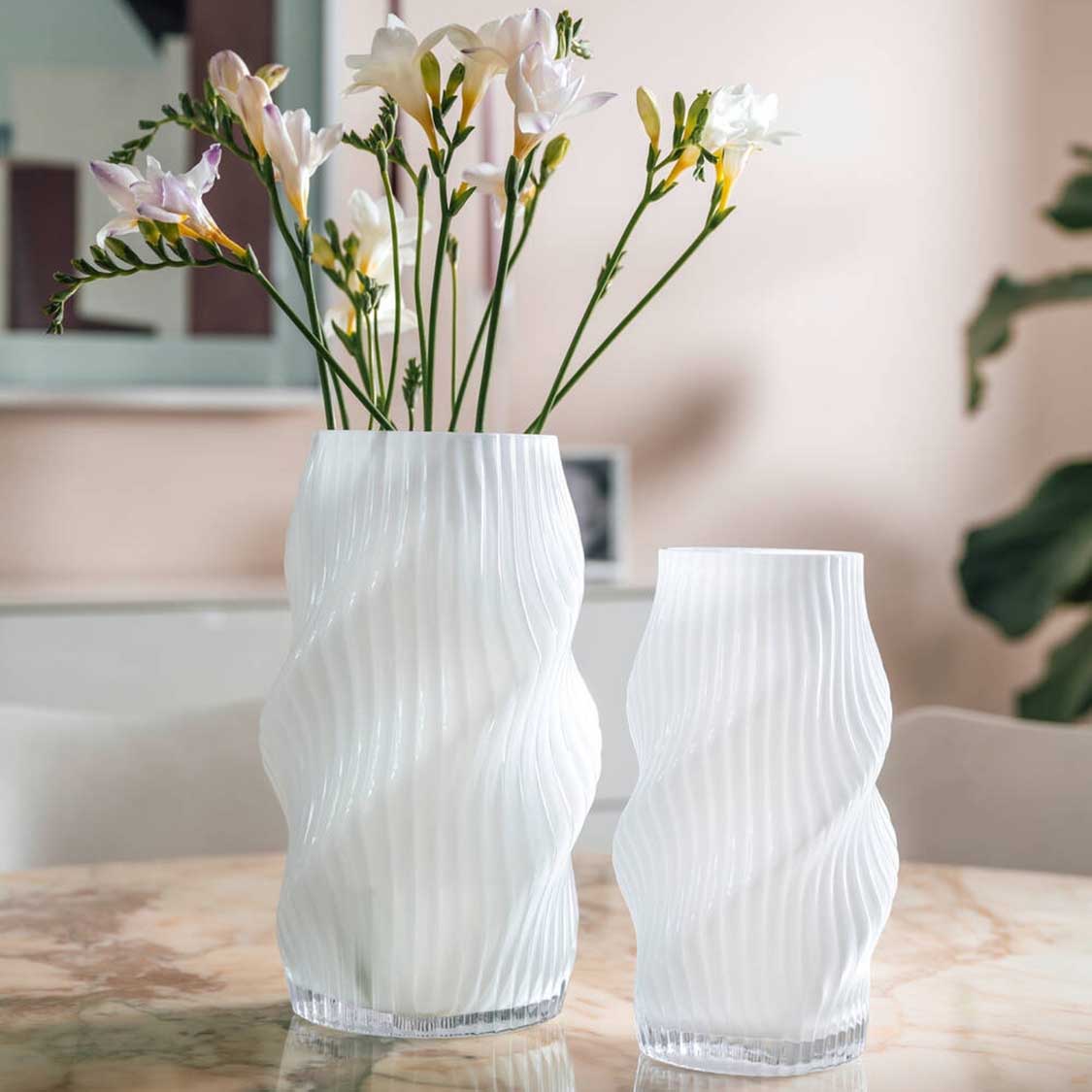 Vase VERDI 23 cm weiß