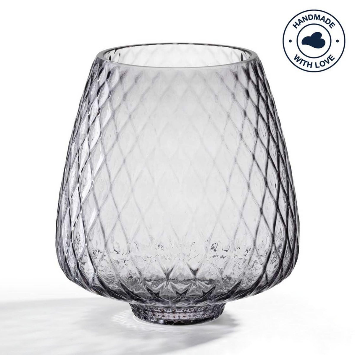 Windlicht GIULIA 20 cm grau