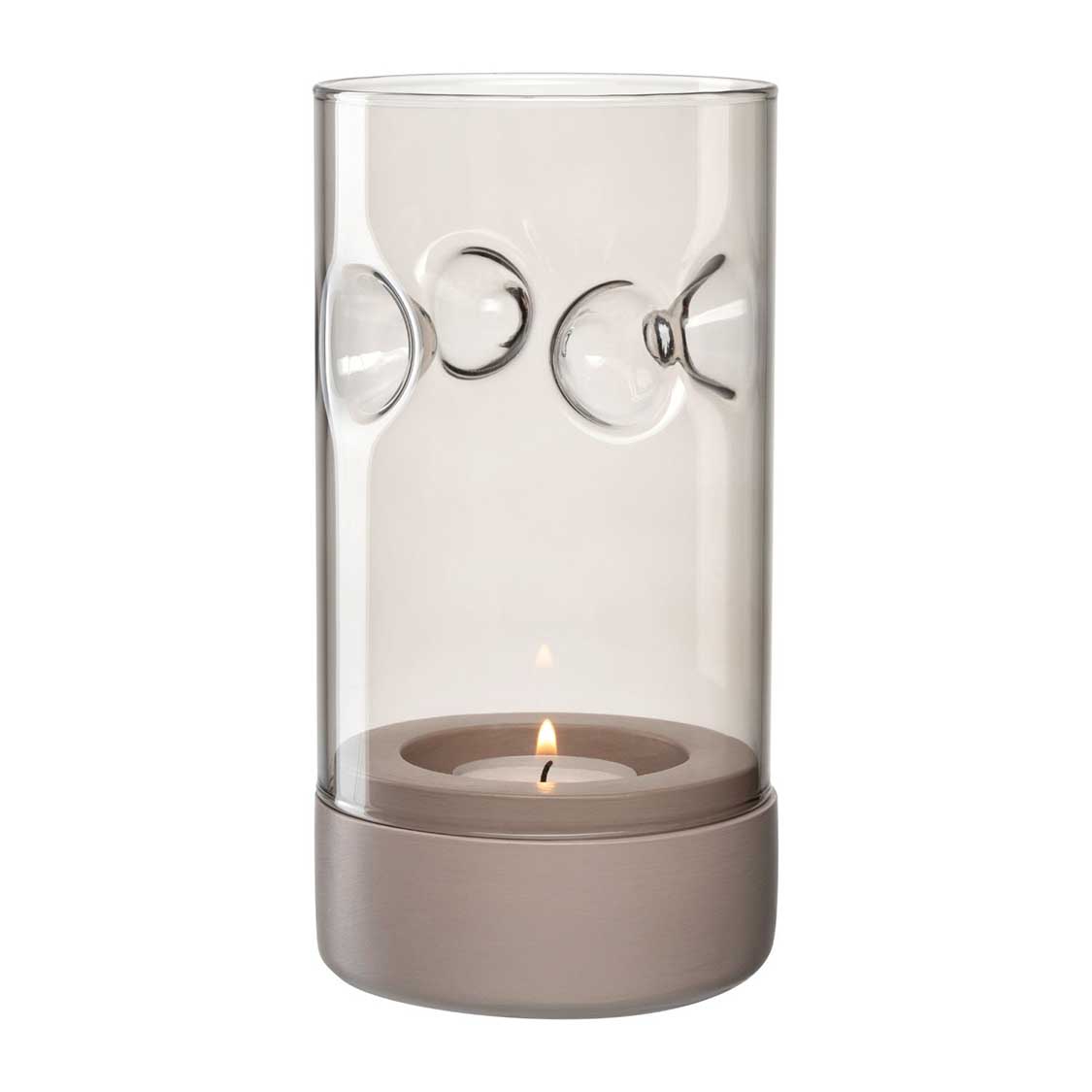 Tischlicht auf Sockel SOLE 19 cm taupe