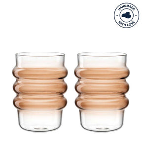 Trinkglas SOLE 440 ml apricot 2er-Set