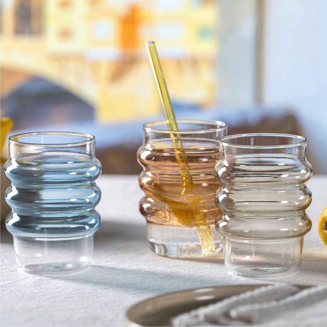 Trinkglas SOLE 440 ml apricot 2er-Set