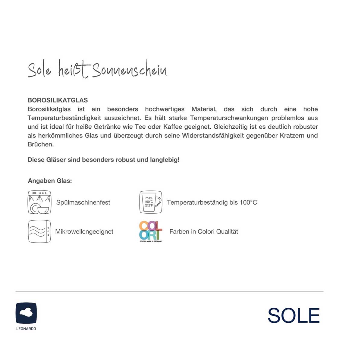 Trinkglas SOLE 440 ml apricot 2er-Set