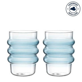 Trinkglas SOLE 440 ml blau 2er-Set