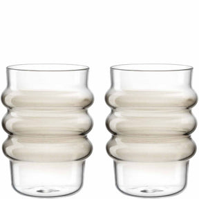 Trinkglas SOLE 350 ml taupe 2er-Set