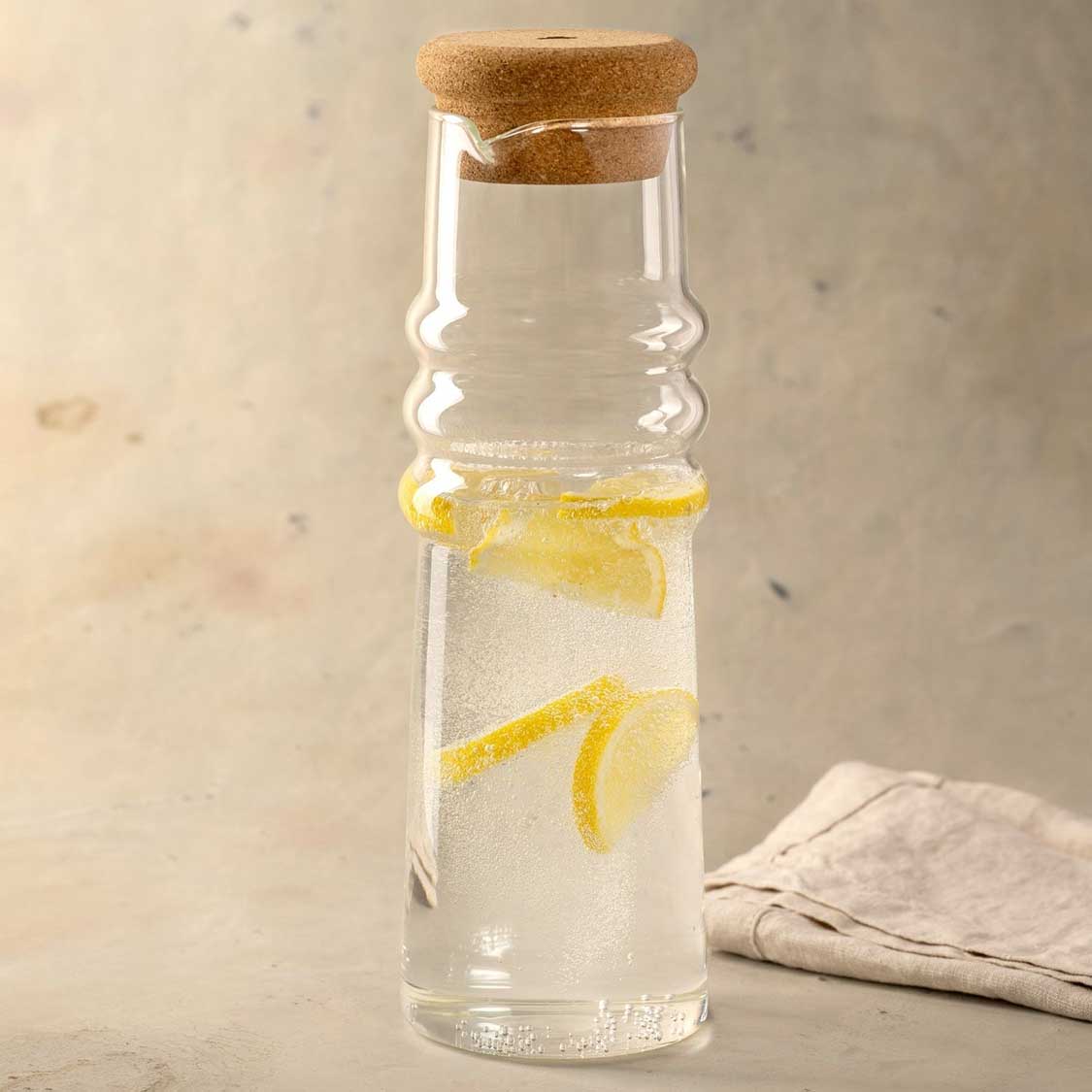 Karaffe SOLE 0,9 l mit Korkstopfen