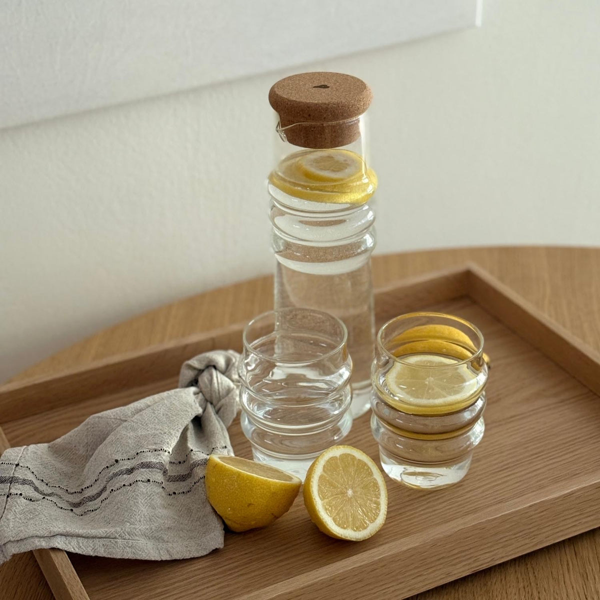Karaffe SOLE 0,9 l mit Korkstopfen