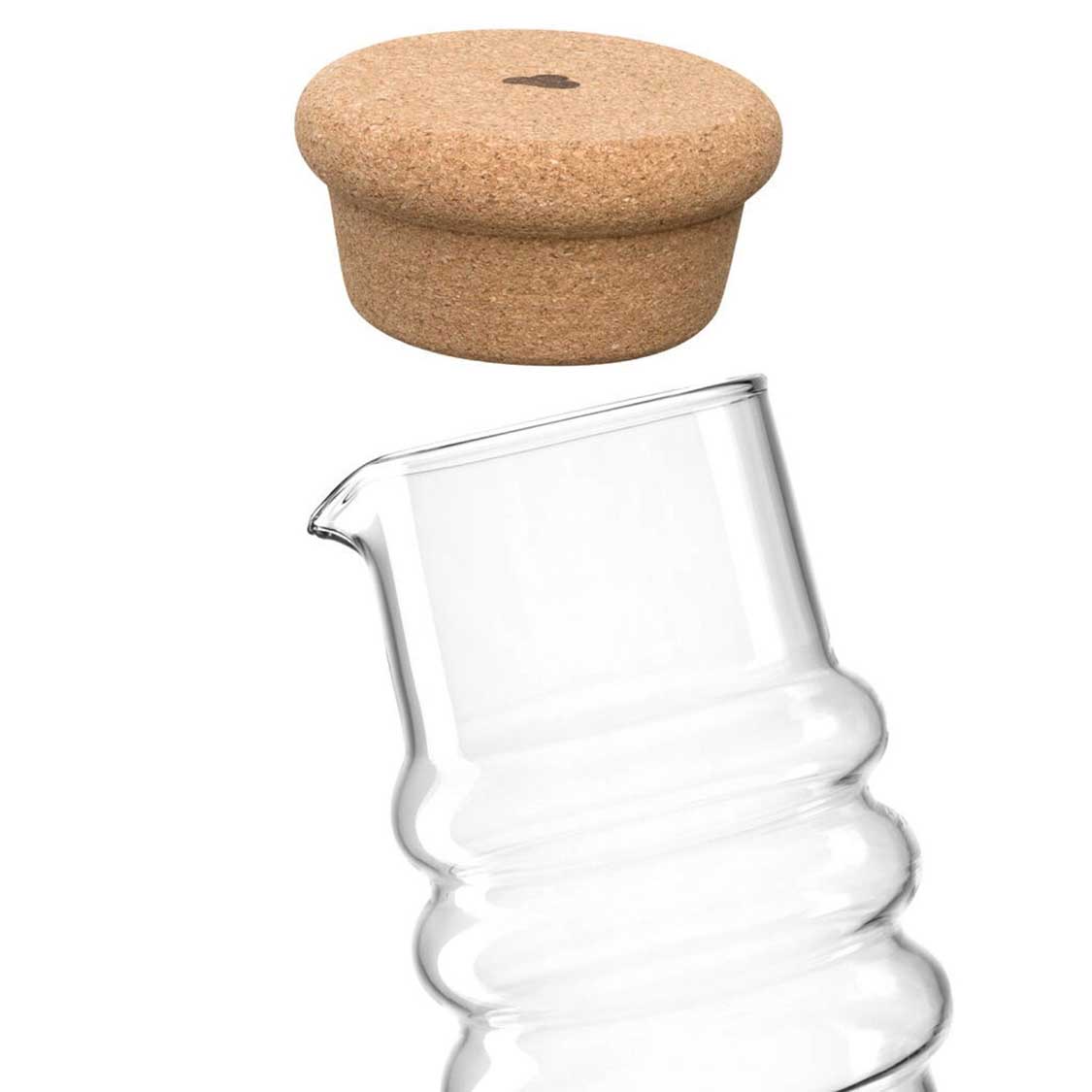 Karaffe SOLE 0,9 l mit Korkstopfen