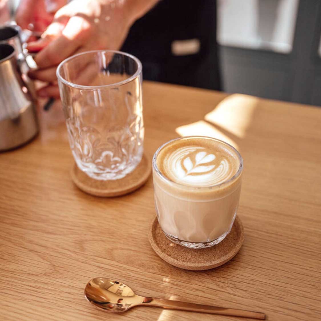 Korkuntersetzer GOCCE 9 cm 4er-Set