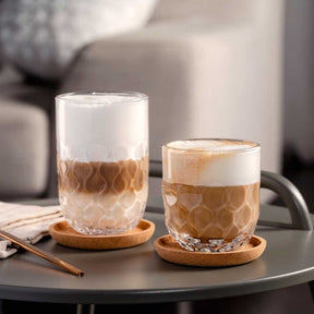 Korkuntersetzer GOCCE 9 cm 4er-Set