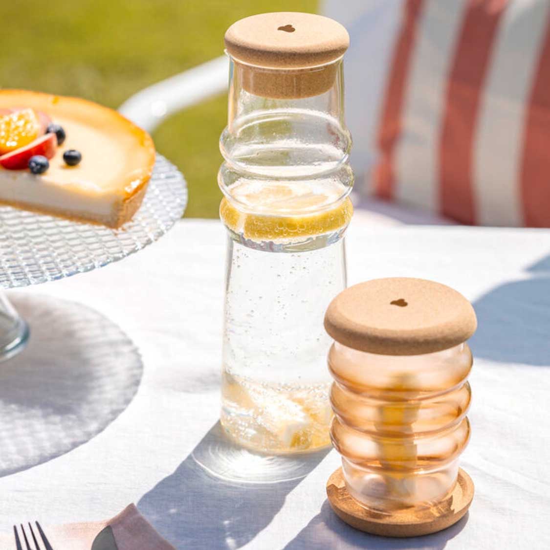 Korkuntersetzer GOCCE 9 cm 4er-Set