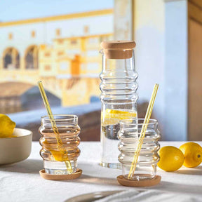 Korkuntersetzer GOCCE 9 cm 4er-Set