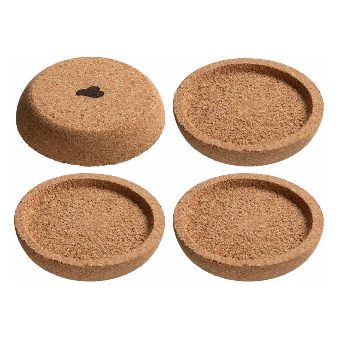 Korkuntersetzer GOCCE 6 cm 4er-Set