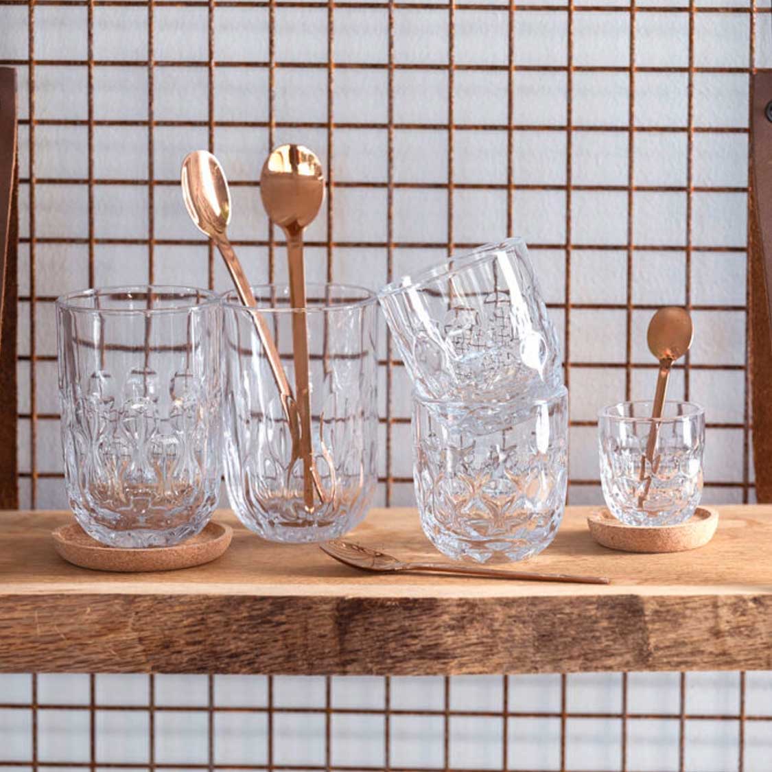 Korkuntersetzer GOCCE 6 cm 4er-Set