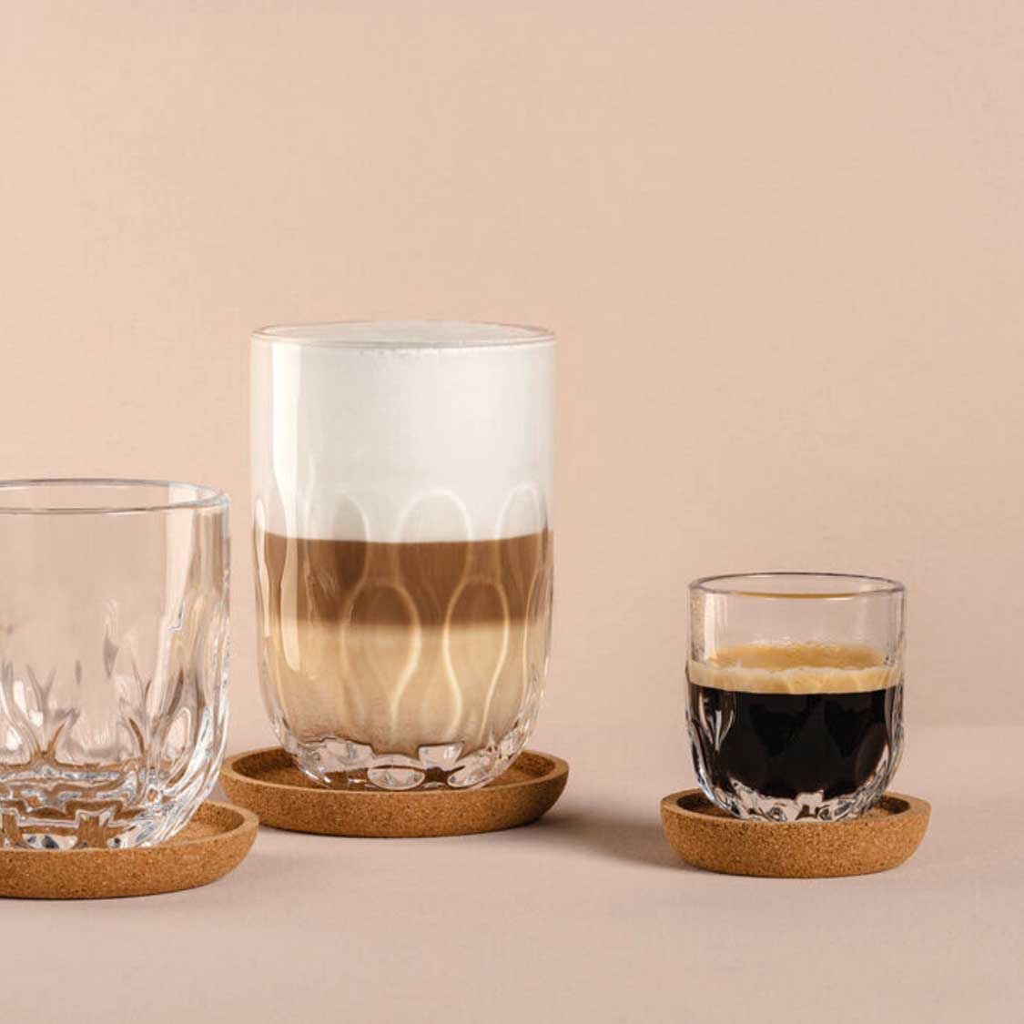 Korkuntersetzer GOCCE 6 cm 4er-Set