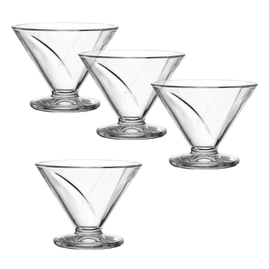 Eisschale aus Glas CONO 270 ml 4er-Set