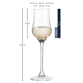 Grappaglas CIAO+ 85 ml 6er-Set