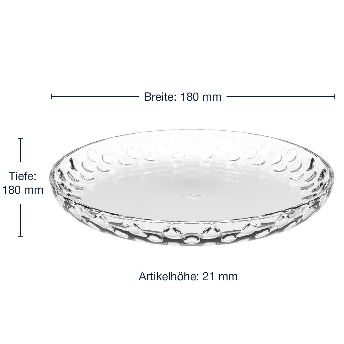 Massangaben zu Teller CUCINA OPTIC 18 cm 6er-Set