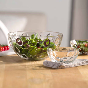 Leonardo Cucina Optic Glas-Schale, runde Schalen aus Glas, spülmaschinengeeignete Salat-Schälchen, 6er Set, 100 mm, 066334 Leonardo Cucina Optic Glas-Schale, runde Schalen aus Glas, spülmaschinengeeignete Salat-Schälchen, 6er Set, 100 mm, 066334