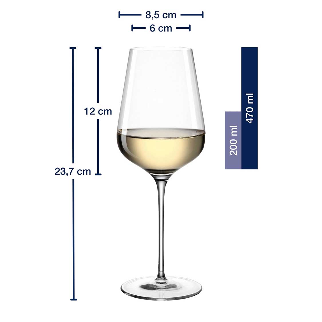 Rieslingglas BRUNELLI 470 ml 6er-Set