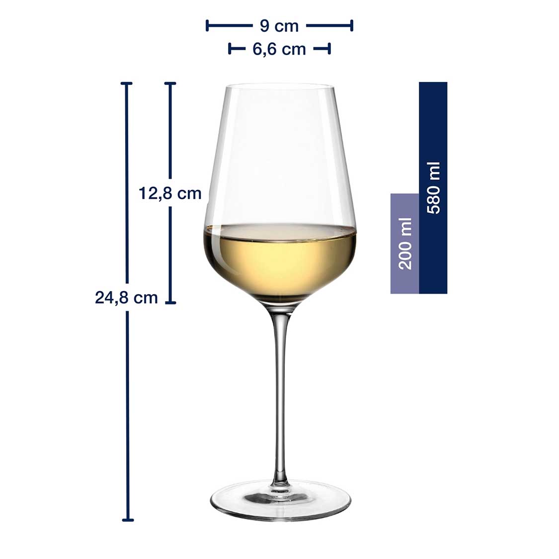 Weißweinglas BRUNELLI 580 ml 6er-Set