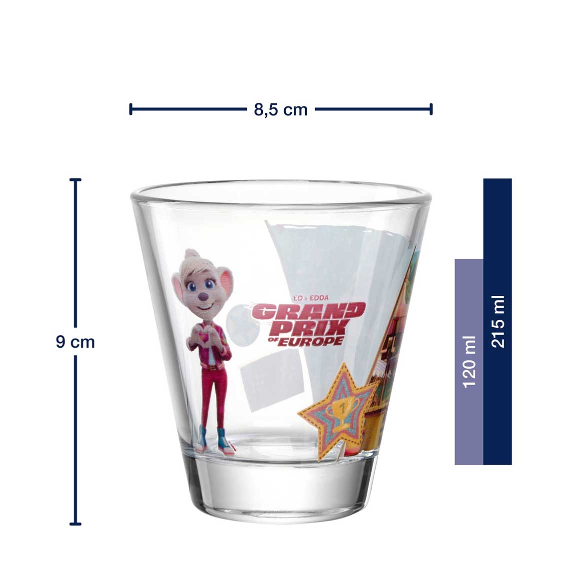 Trinkglas Europa-Park Edda Grand prix 215 ml