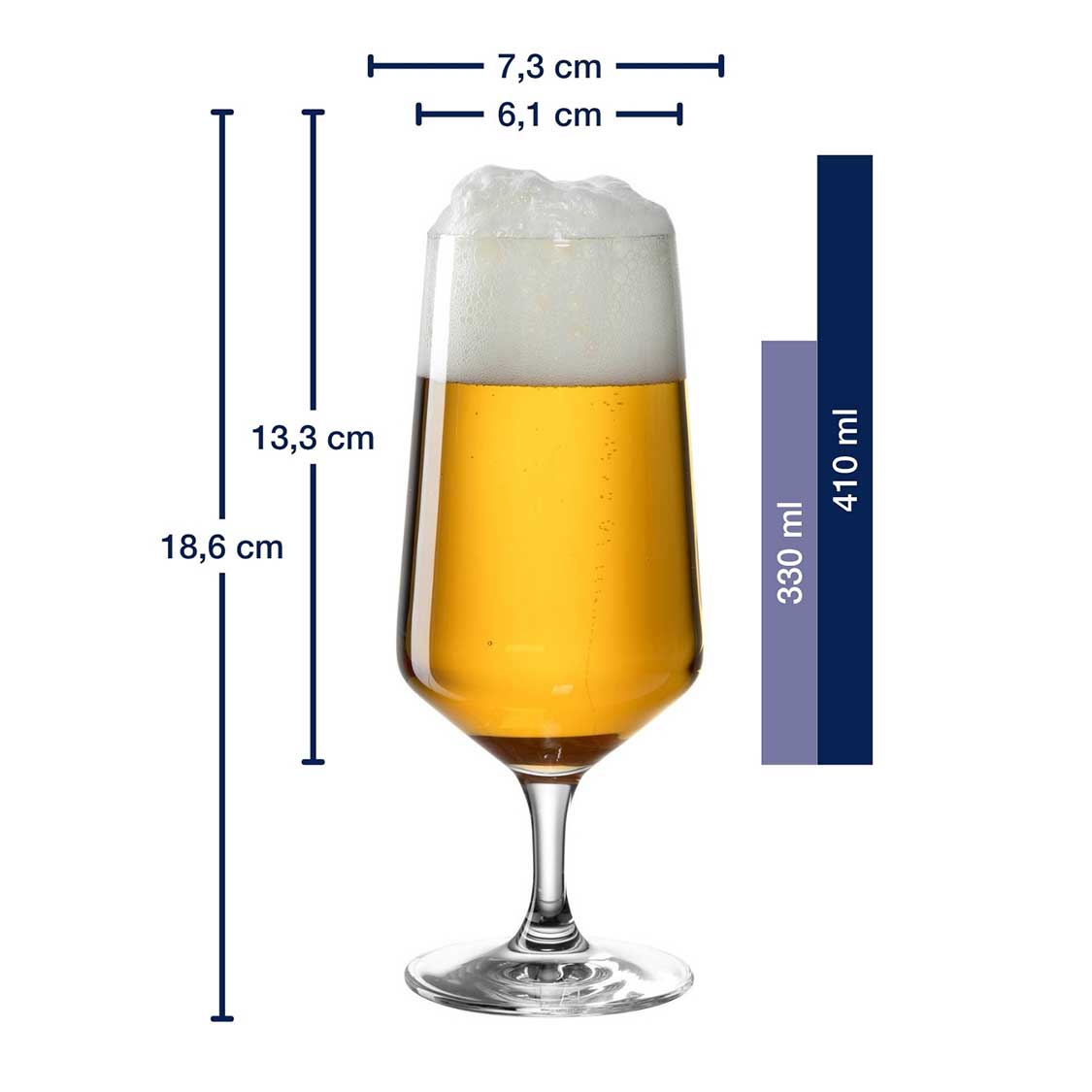 Bierglas PUCCINI 410 ml 6er-Set