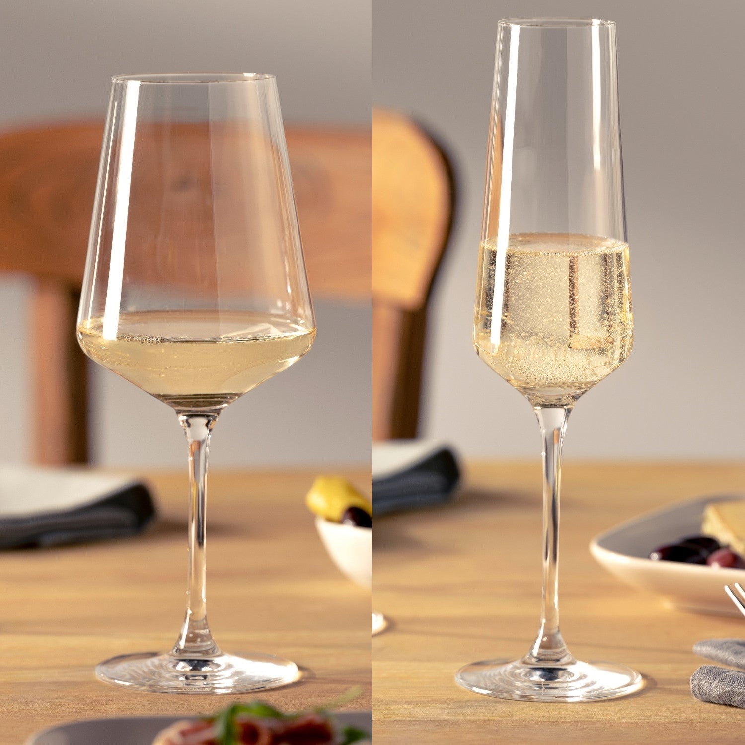 PUCCINI Bundle Sektglas 280 ml & Weißweinglas 560 ml 12er-Set